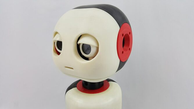 Depressed plastic robot